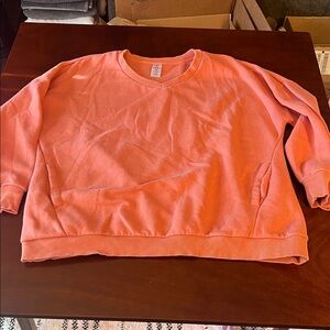 Vibrant Coral Women's Sweatshirt